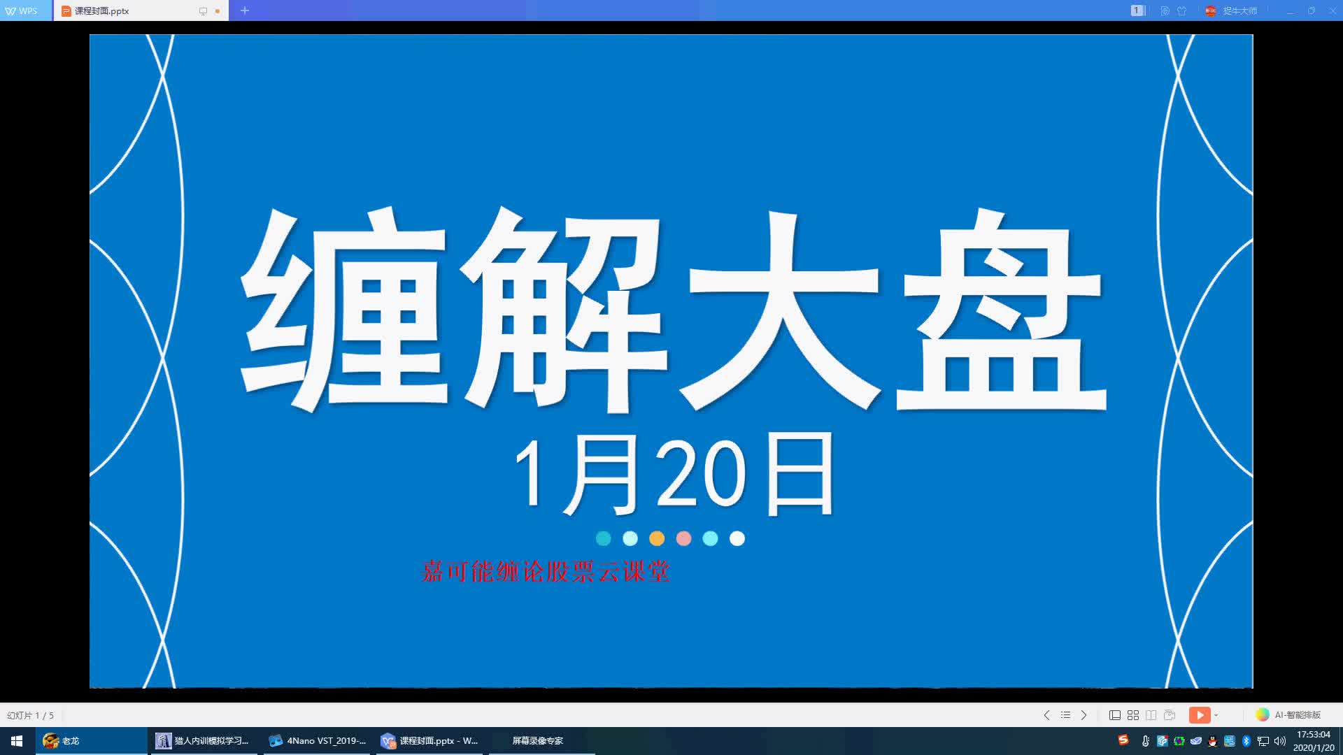 [图]嘉可能缠论：缠论解大盘，A股上证指数大盘暴涨机会点 1月20日