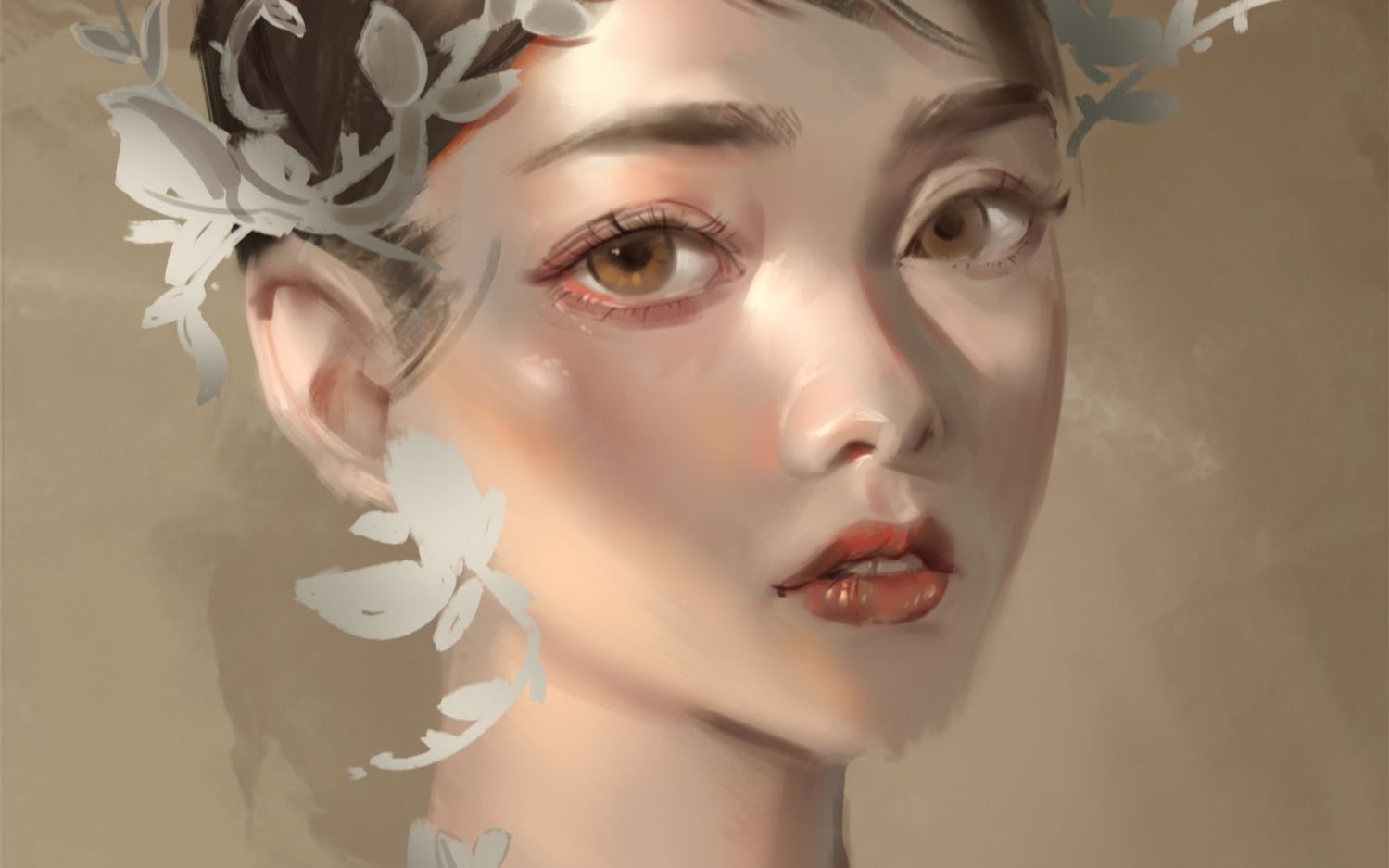 【板绘厚涂】婚纱女孩