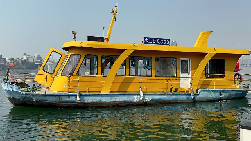 柳州的水上公交,票价3元