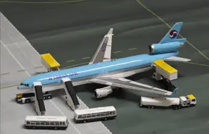 Video herunterladen: PH大韩航空6316航班事故机MD-11飞机模型开始