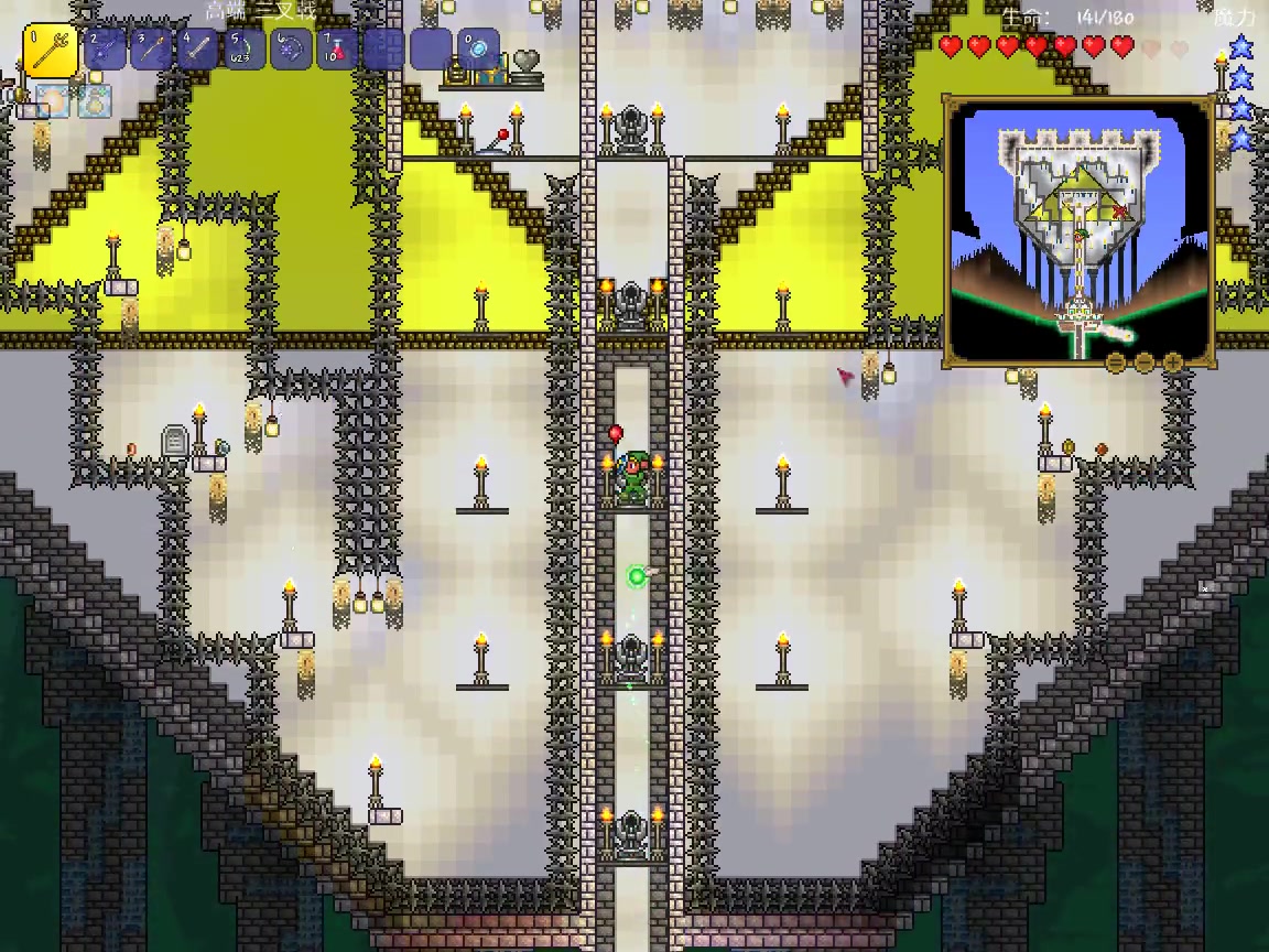 【拯救塞尔达-④永不摔死的长老神殿】 泰拉瑞亚rpg地图 游戏实况