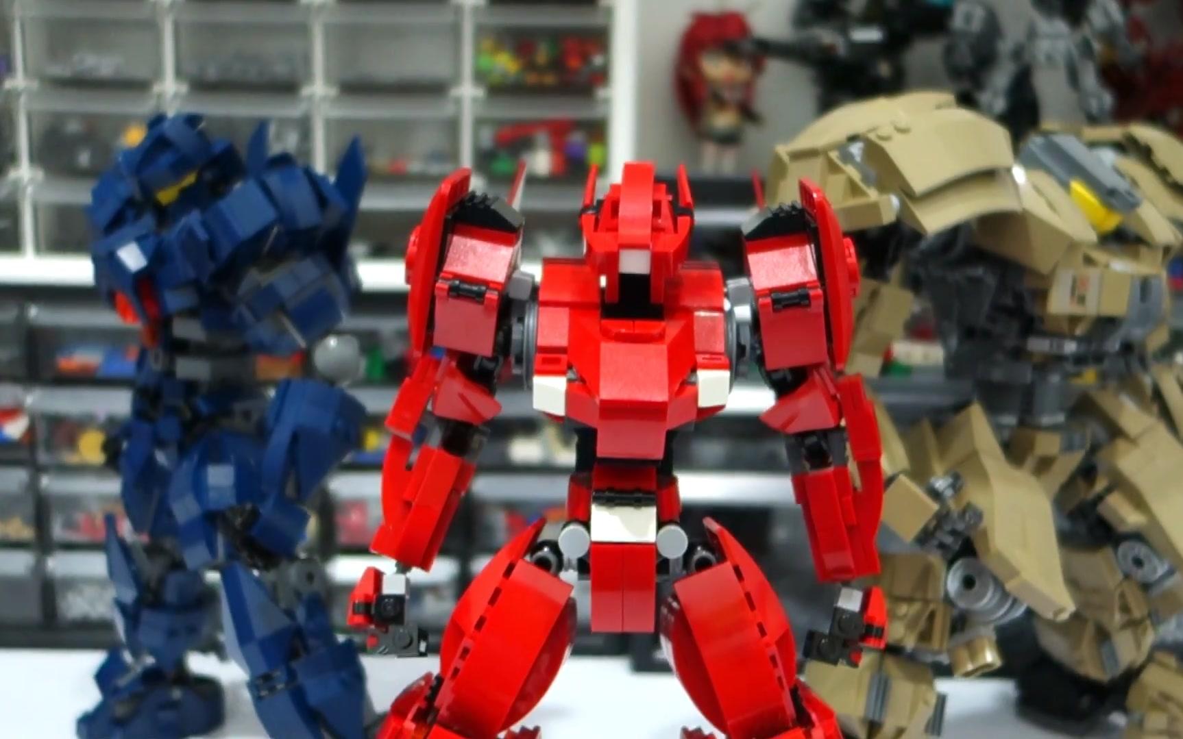 来看看乐高版的军刀雅典娜如何双剑合一