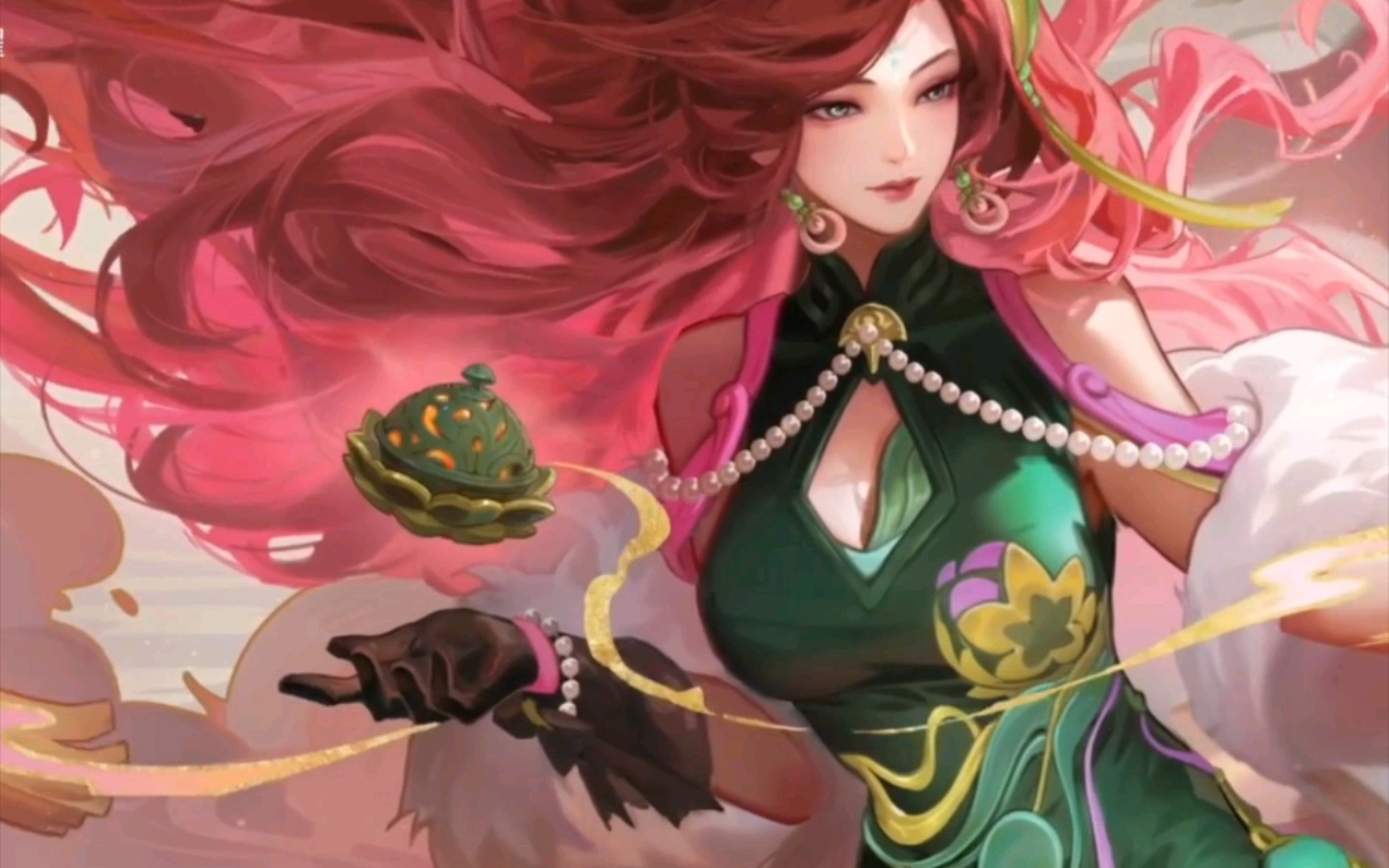 海月浮梦罗烟:穿越时空的旗袍之美#王者荣耀海月新皮肤