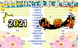 Download Video: 2021各211/985山西录取最低分排名，山西的考生你们幸福吗？