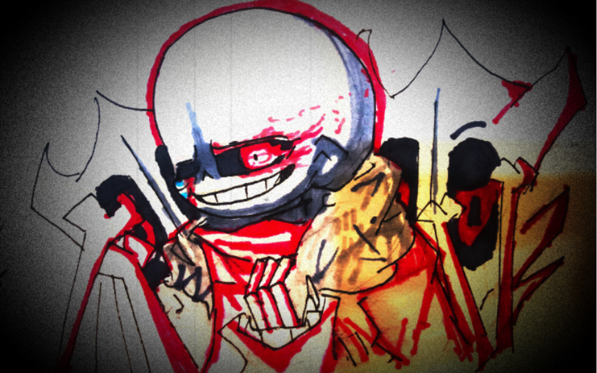 国人au无效的传说sans手绘