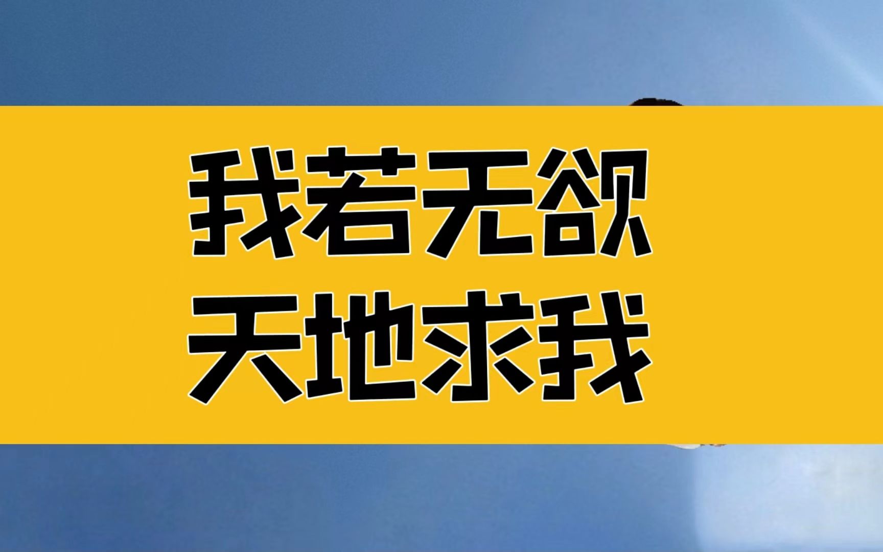 庄子:我若无欲,天地求我!不求而自多,饥渴寒暑,其奈我何?哔哩哔哩bilibili