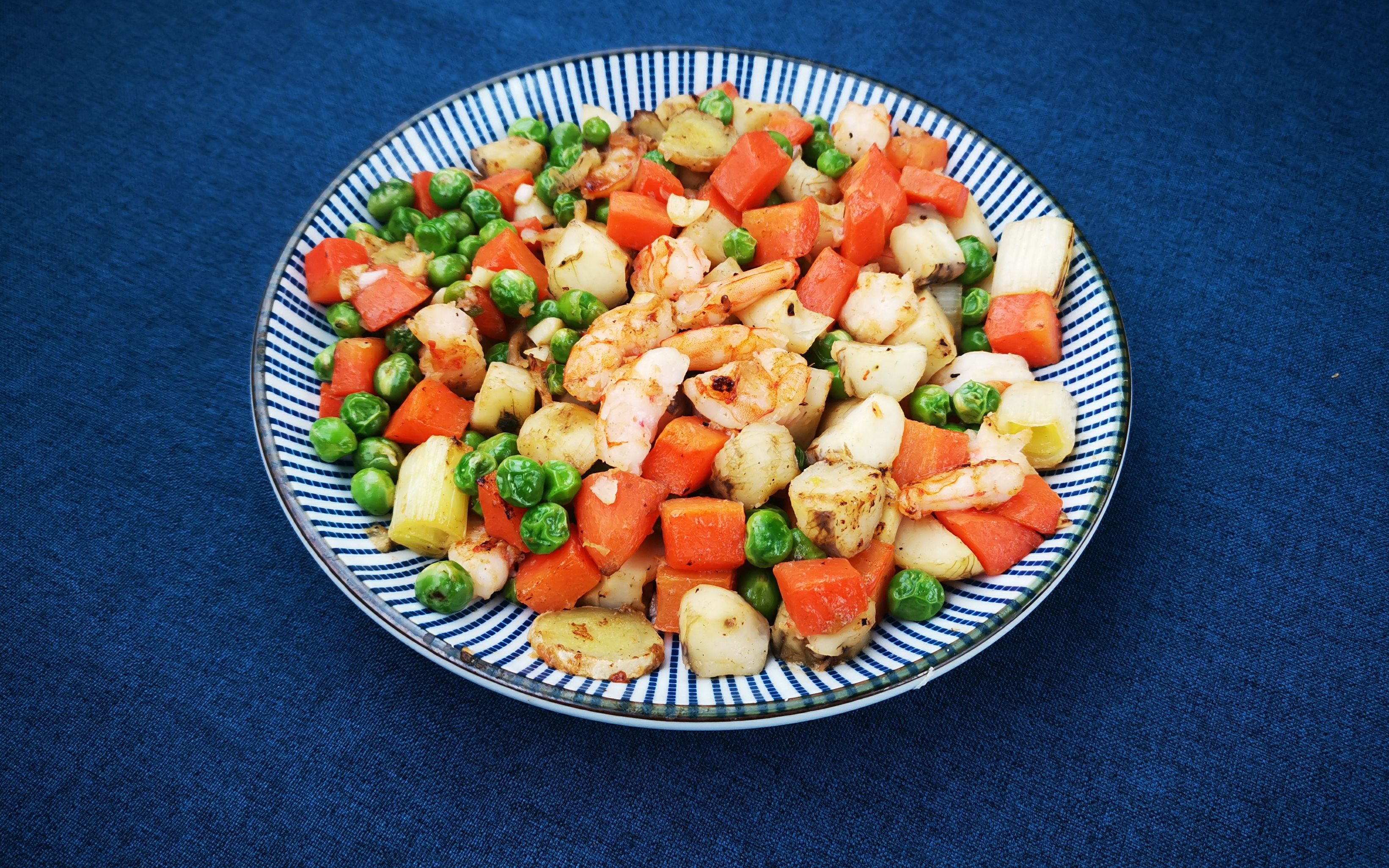 小白烹调每日菜谱周二豌豆荸荠炒虾仁