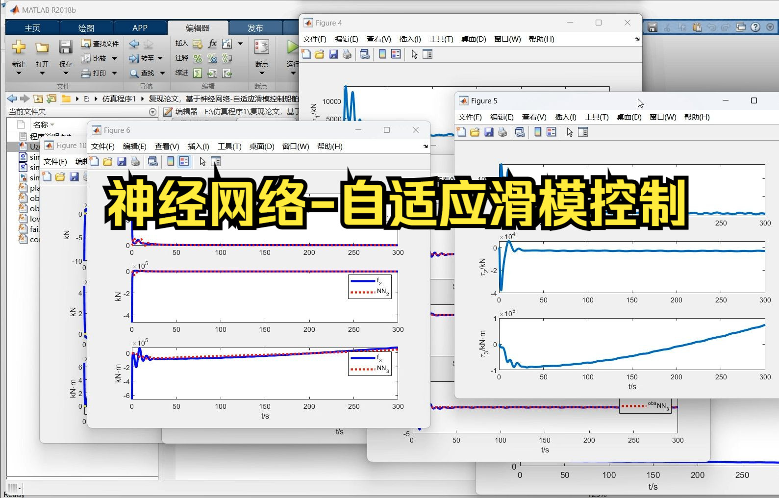 复现论文,基于神经网络自适应滑模控制船舶无人船轨迹跟踪哔哩哔哩bilibili