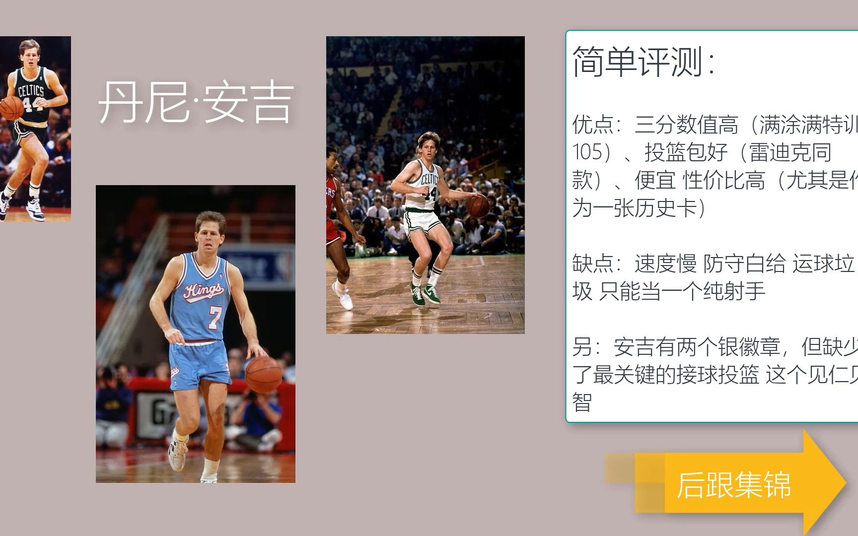 【NBA2KOL2】S6历史球员测评 丹尼ⷮŠ安吉 不到四百万的历史射手 臭鱼烂虾拾遗哔哩哔哩bilibili