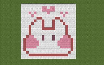 超级可爱的小兔子少女系像素画萌翻了