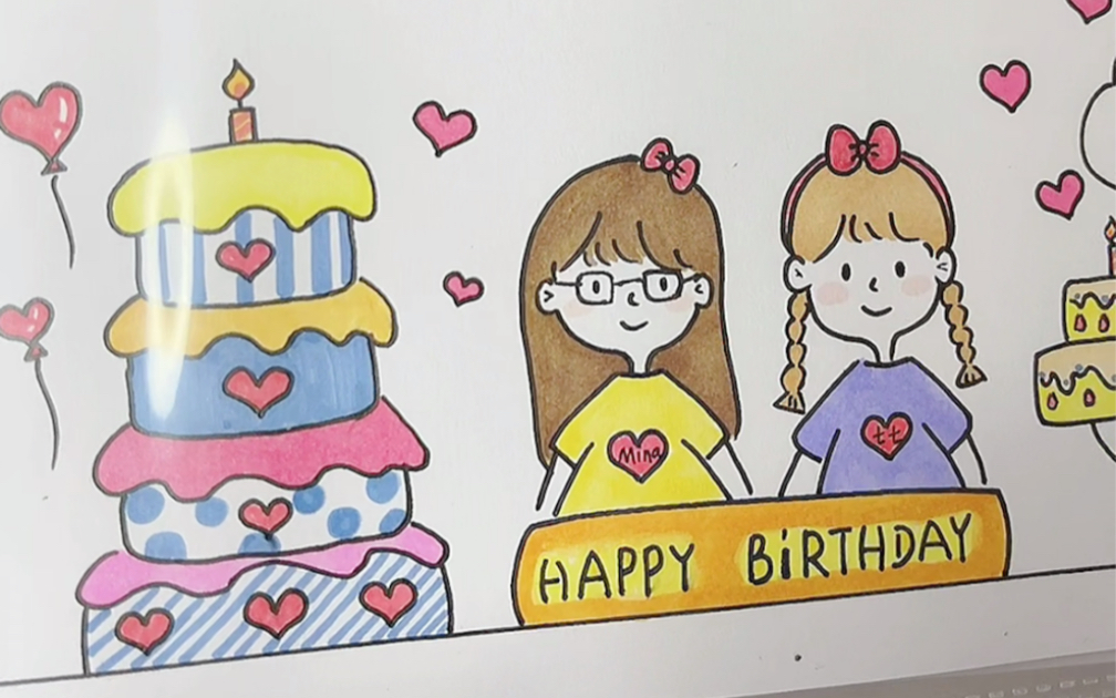 这个生日礼物我感动了闺蜜手绘相册