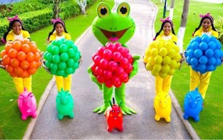 [图]五只小斑点蛙 Five Little Speckled Frogs  CutieKids