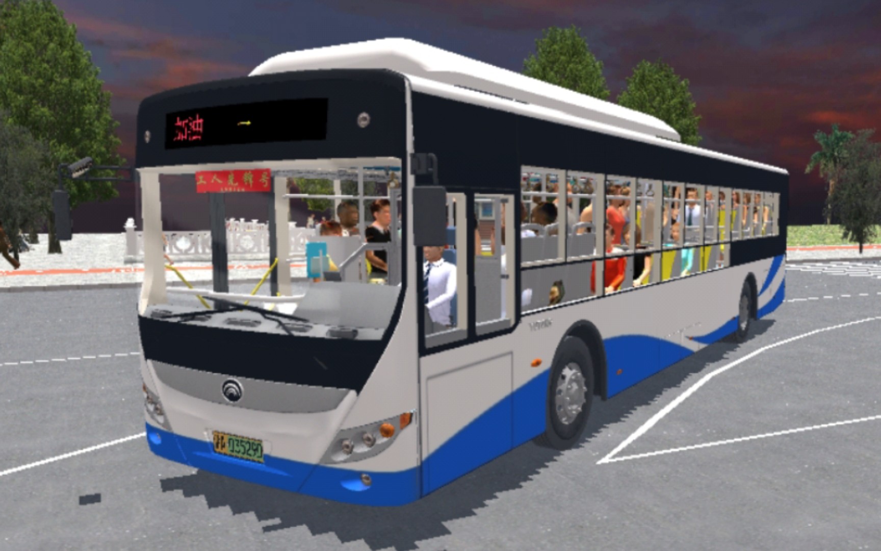 Ⅱ驾驶宇通e12修复版在无轨电车地图37路