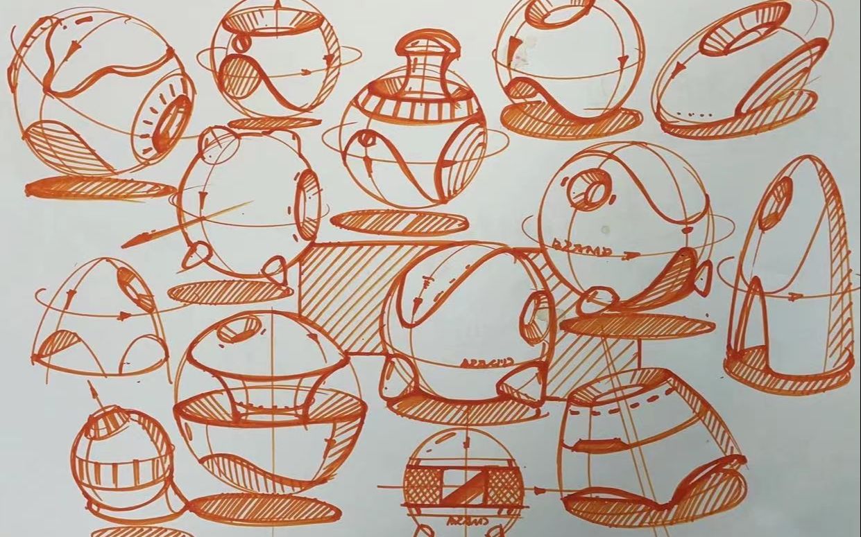 【产品设计手绘】球体练习