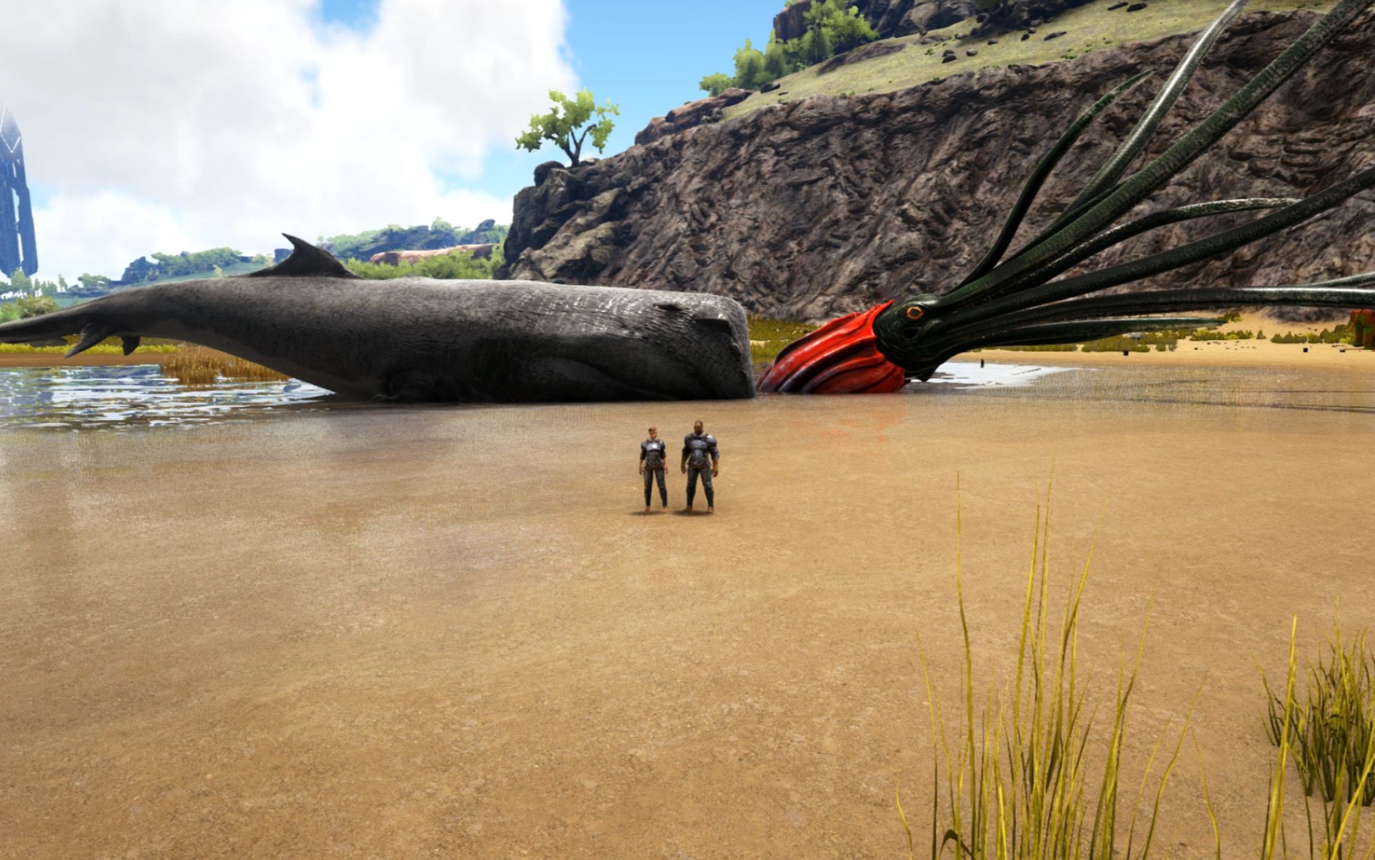 方舟生存进化-vs系列 抹香鲸vs巨型八爪章鱼 海洋终极大战谁能赢