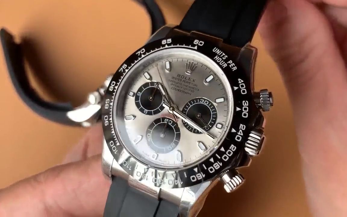 师傅彻底放飞自我n厂劳力士胶带白金灰面熊猫迪4130真的很有实力