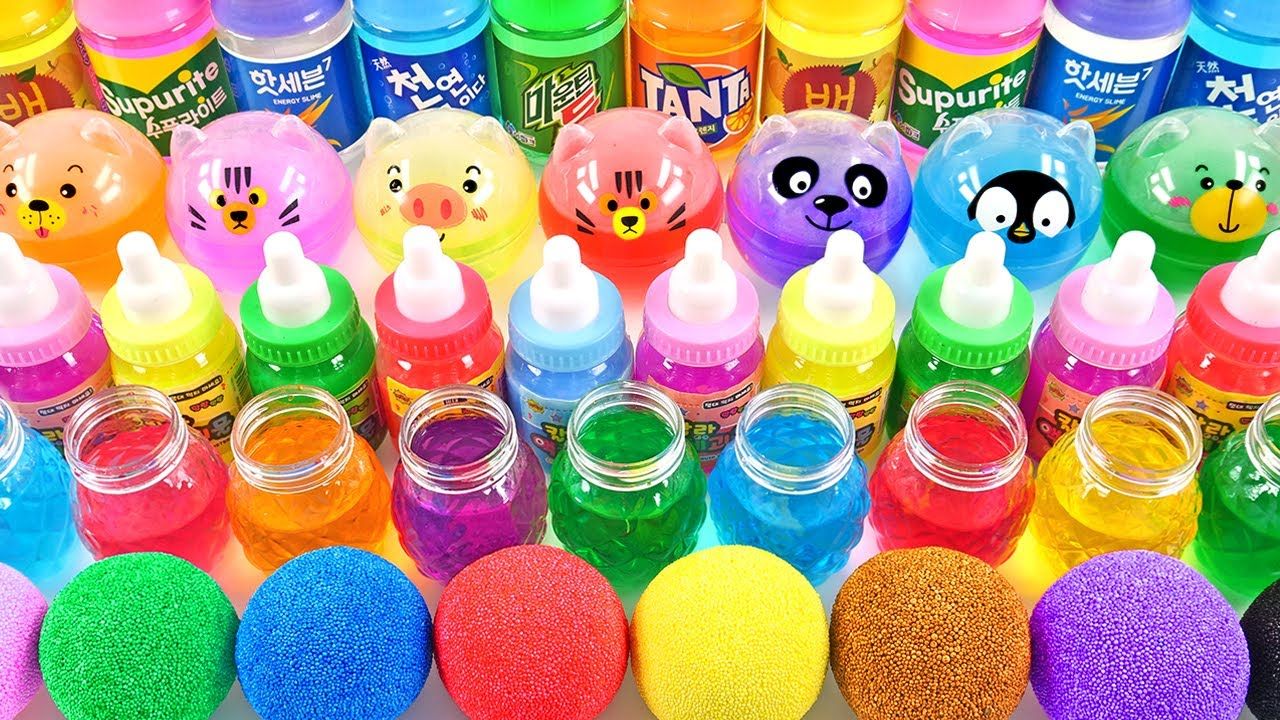 史莱姆和彩泥混合后会变出什么呢?