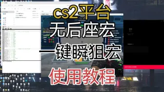 Download Video: [cs2]如何在官匹和各平台使用鼠标宏和罗技驱动的使用教程无后座宏以及一键瞬狙宏教程cs2宏cs压枪扫转教学