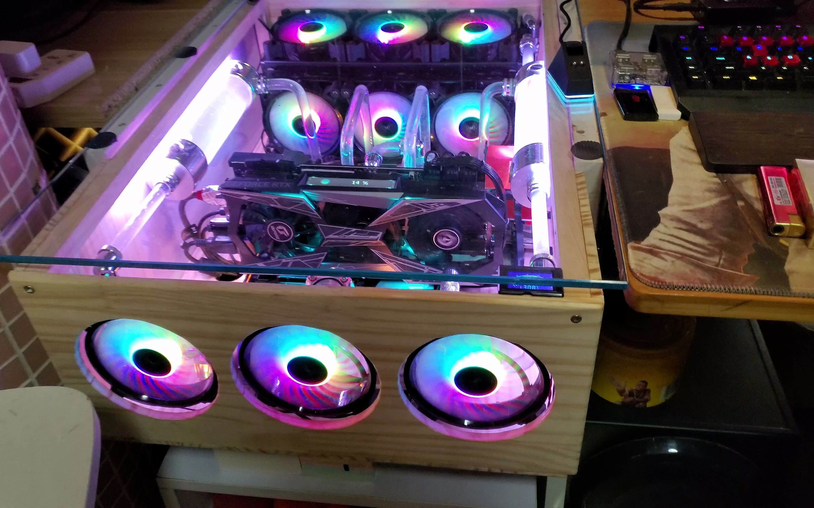 改装机箱第四版主机电脑桌合成一体