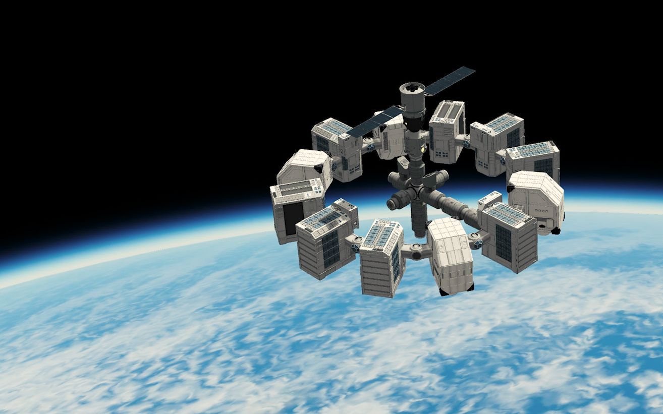 「坎巴拉太空计划」:假如当神州飞船对接星际穿越永恒号时_哔哩哔哩