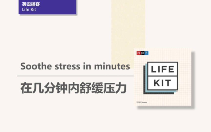 [英语播客 | Life Kit] 在几分钟内舒缓压力 | NPR哔哩哔哩bilibili