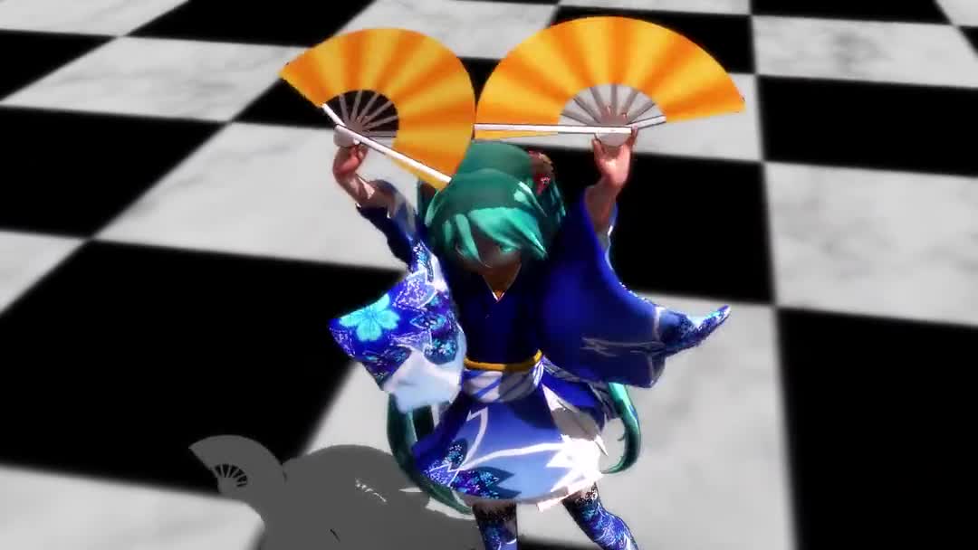 【舞蹈mmd】【千本樱】和服初音 听说你们极乐净土中毒了,我来给你们
