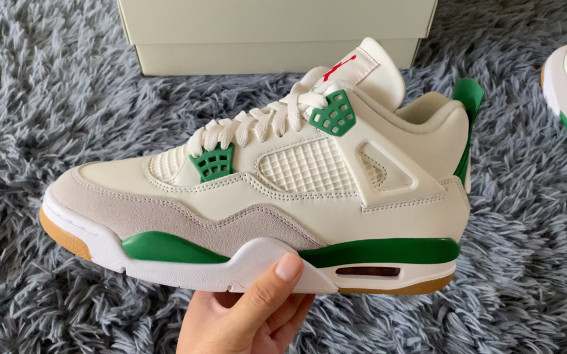 aj4绿松石开箱测评!本视频不存在任何营销目的