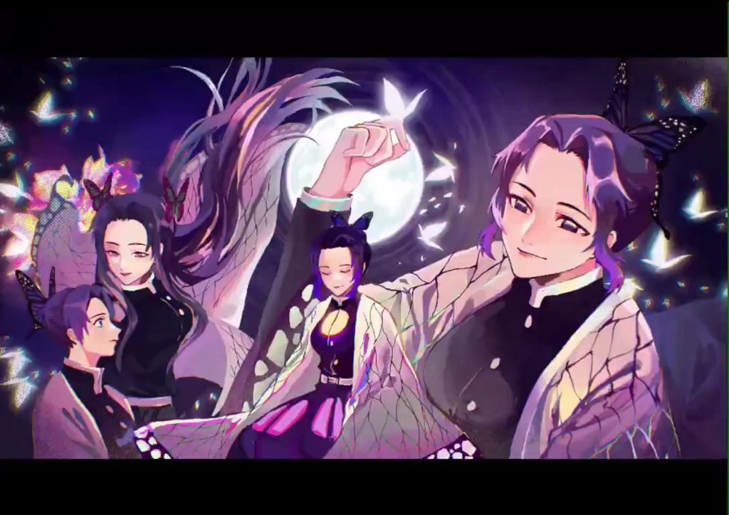 鬼灭之刃 蝴蝶姐妹绘画过程