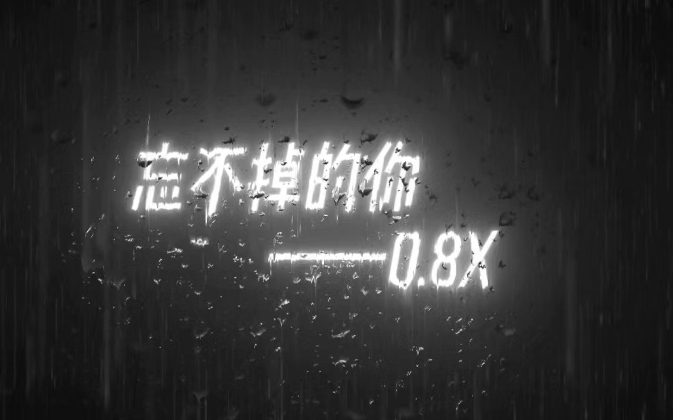 [图]忘不掉的你——0.8x