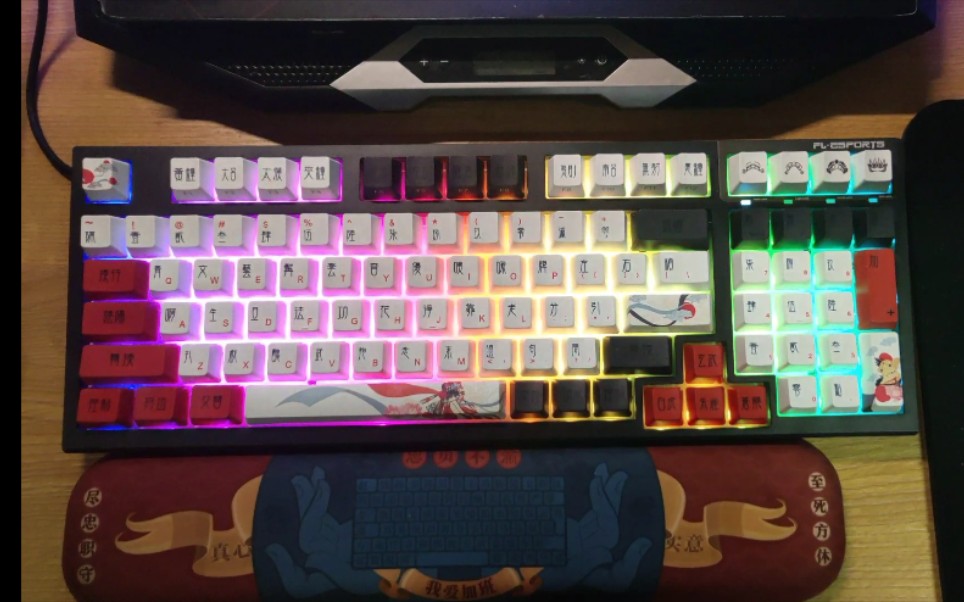 腹灵fl980配上花旦娘键帽,颜值真是逆天