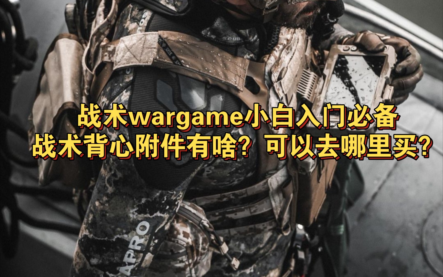 战术wargame小白入门必备:战术背心的附件能去哪里买?哔哩哔哩bilibili