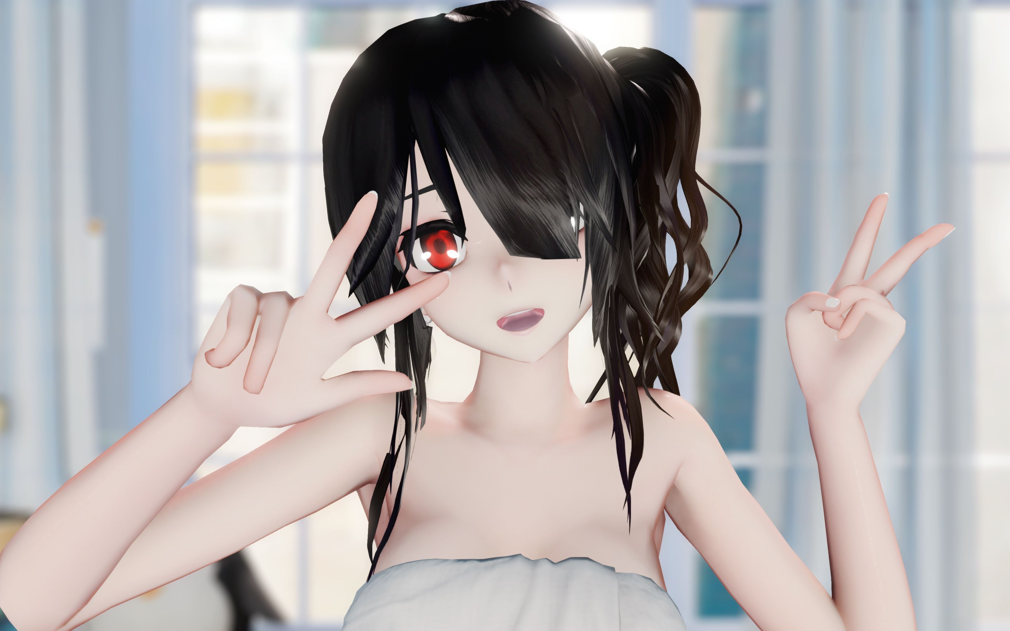mmd4k火花hibanabathtowelkurumi