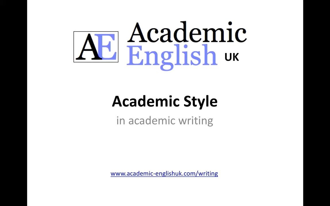 【油管搬运】Academic Style (Academic Writing) 学术论文写作风格哔哩哔哩bilibili