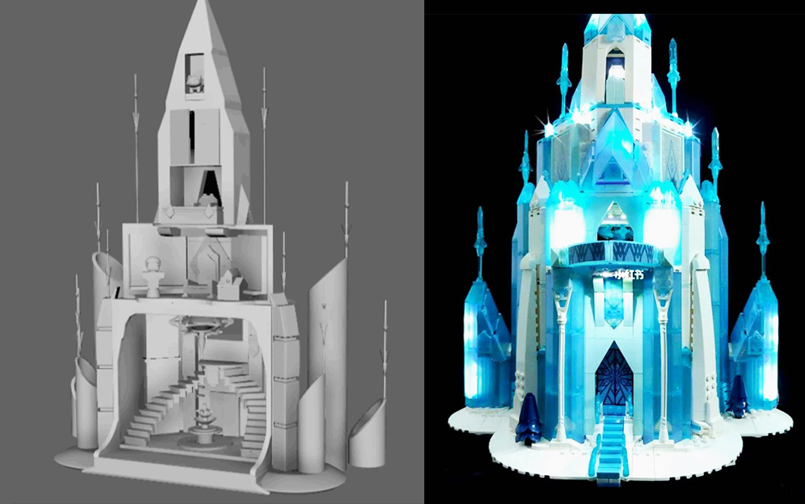 [图]【Maya场景建模】次世代动漫场景冰雪奇缘场景案例模型制作教程，从拉box开始到上材质案例讲解