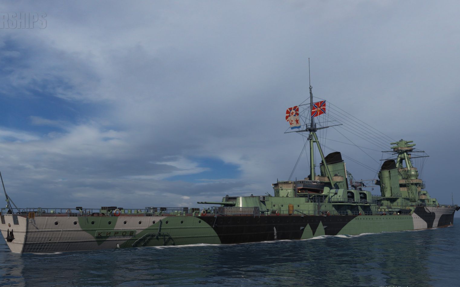 【战舰世界】-共产飞艇-基洛夫实况一把_哔哩哔哩bilibili_wows