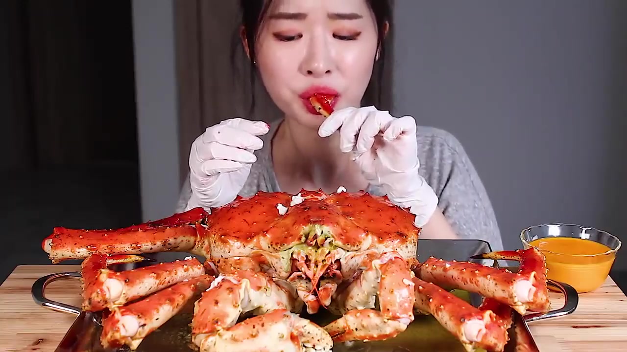 【韩国吃播】吃整个螃蟹