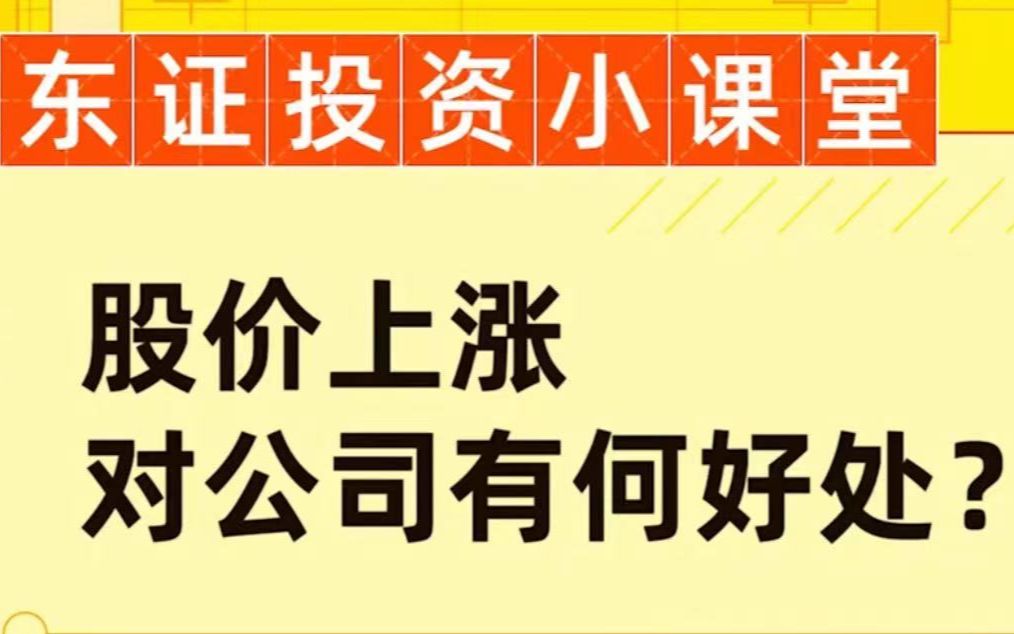 股价上涨,对公司有何好处?哔哩哔哩bilibili