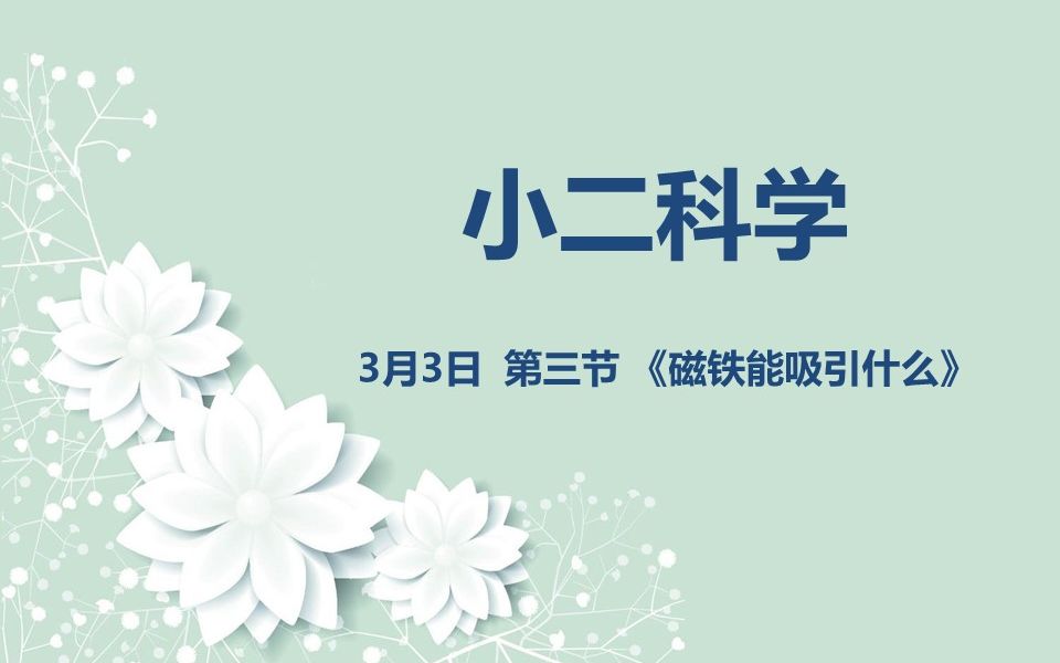 小二科学 0303 第三节《磁铁能吸引什么》哔哩哔哩bilibili