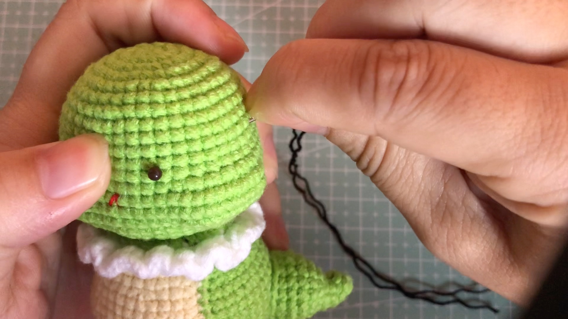 十二生肖-蛇 教程7 完结 毛线钩针编织玩偶