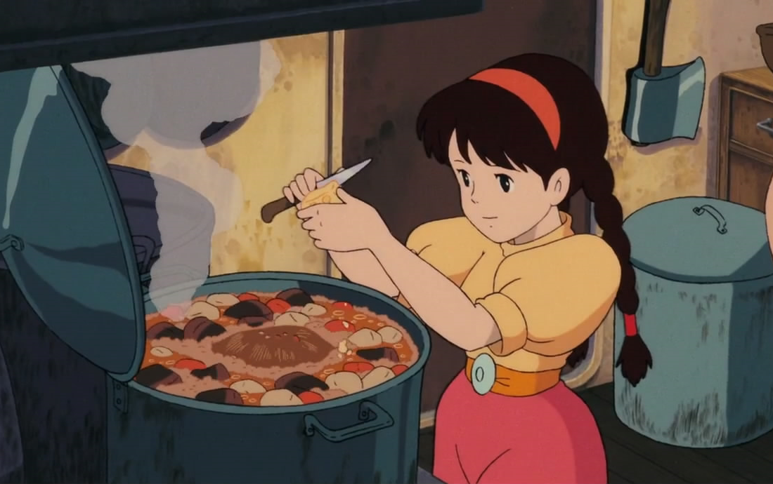 【cut宫崎骏动画电影里的美食】【飞行船的大餐】【天空之城】.