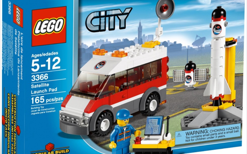 乐高城市3366卫星发射台速组评测