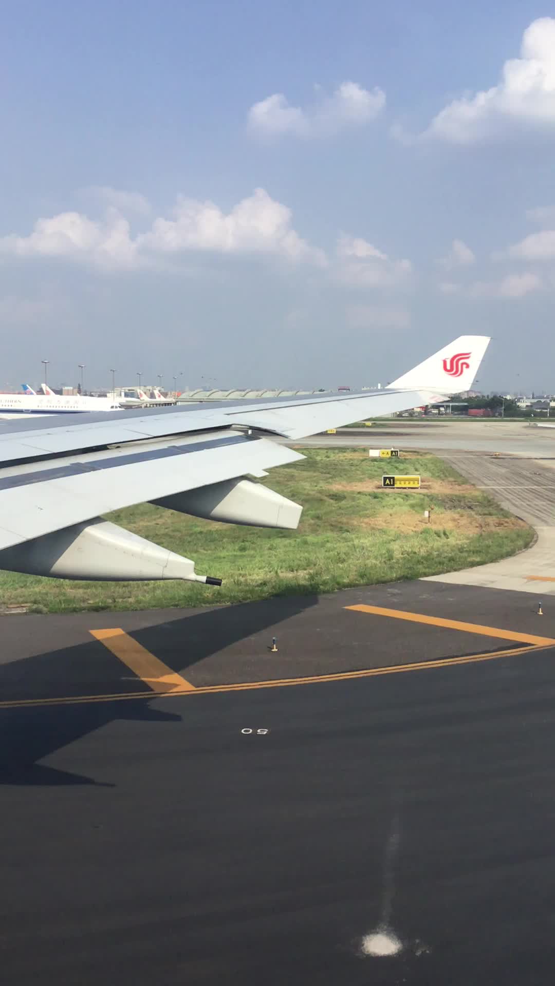 国航a330-200起飞,真带劲!(真机)