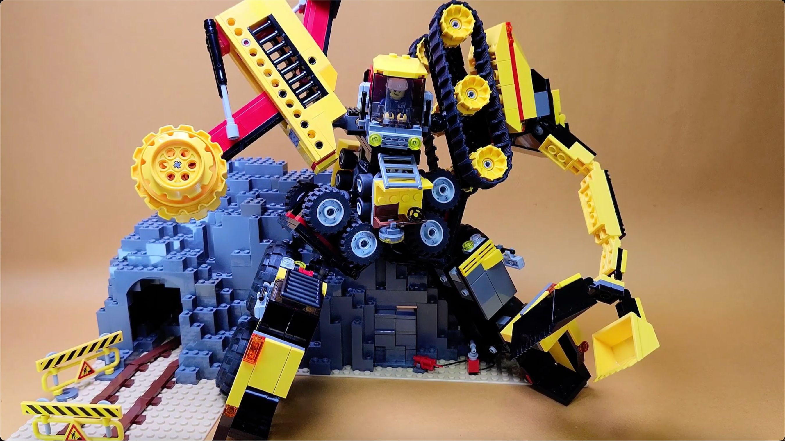 乐高矿山机械合体机器人