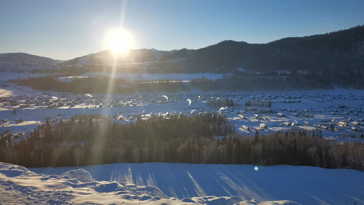 禾木日出,禾木村庄全景