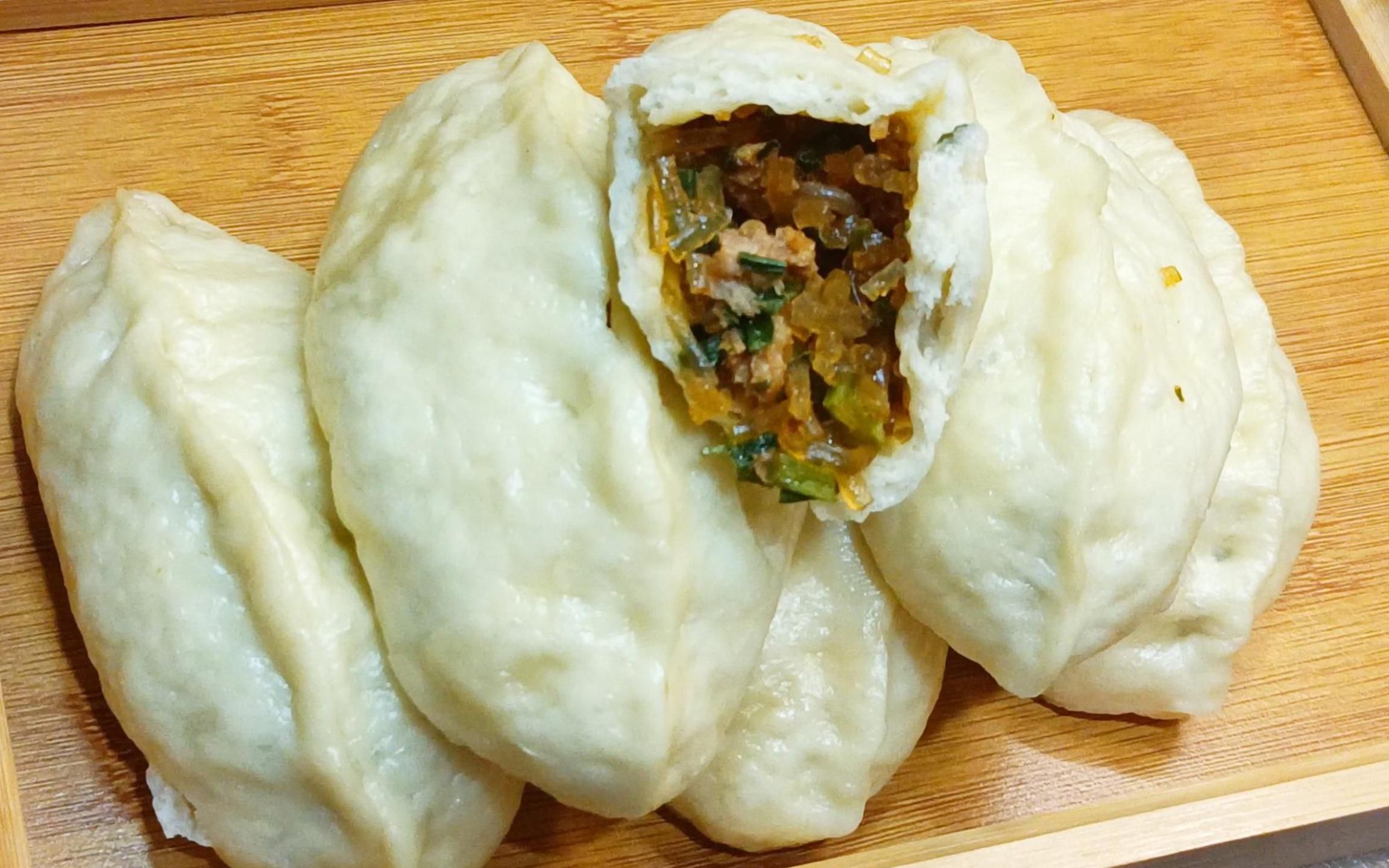 粉条猪肉馅包子这样做蓬松暄软不塌陷