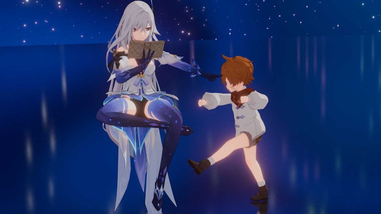【原神】早期丝柯克教导公子珍贵影像