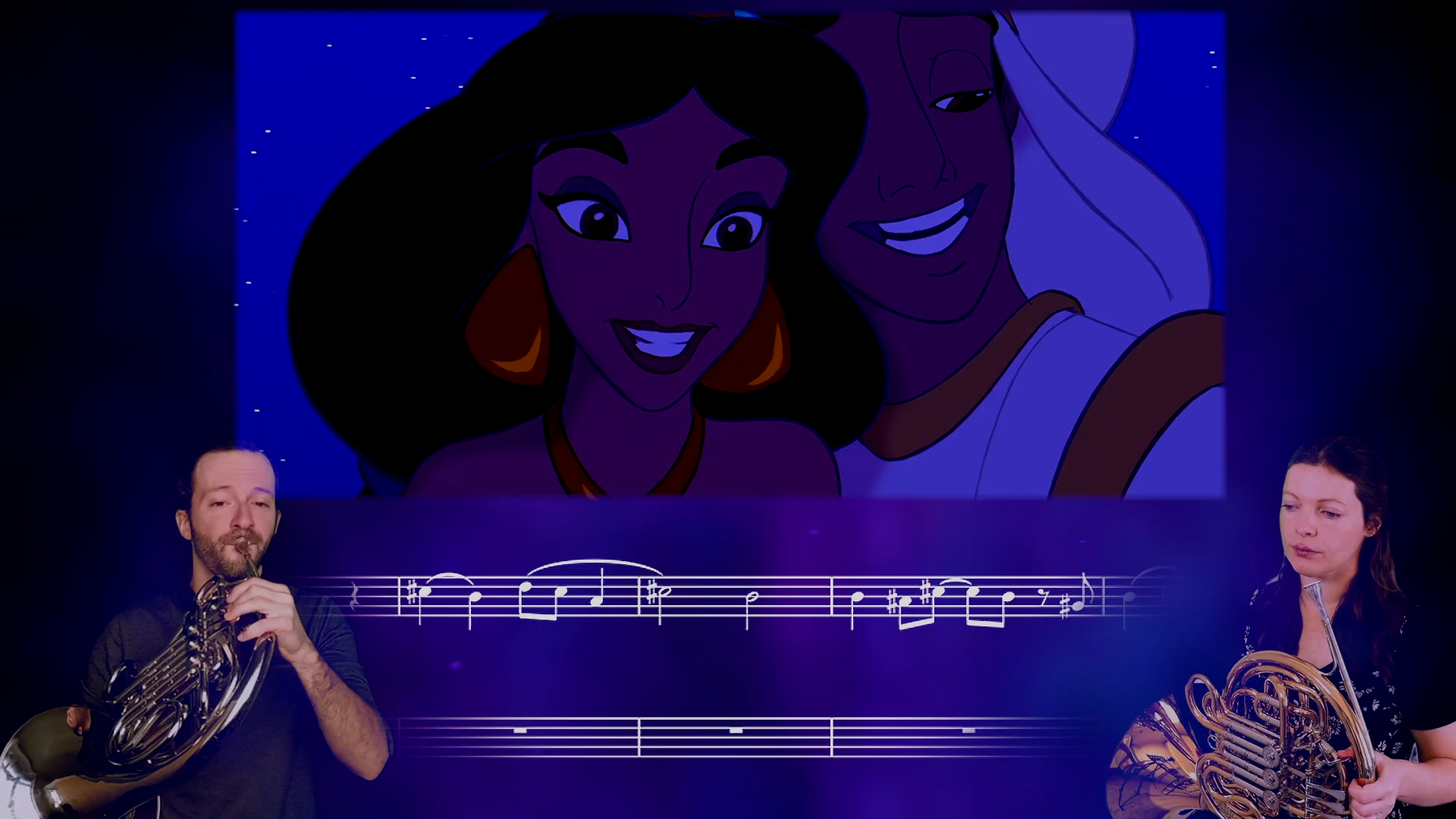 圆号二重奏阿拉丁 - a whole new world