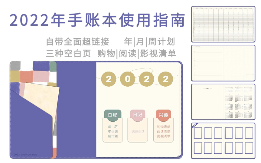 2022年年度电子手帐模板分享和使用指南哔哩哔哩bilibili