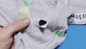 无痕修补衣服的破洞，这个方法可以将破洞的衣服修复如新