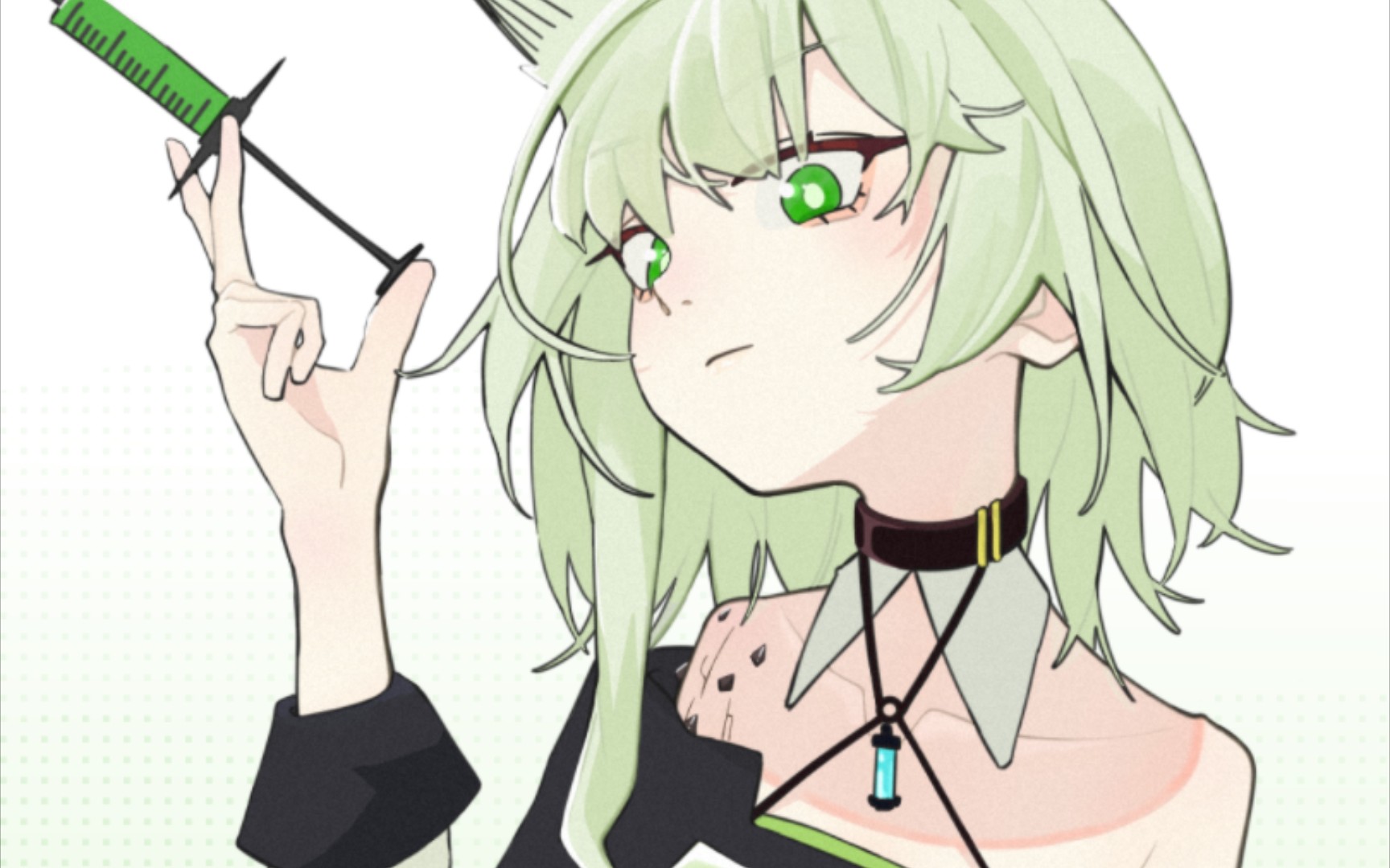 [绘画过程][明日方舟]凯尔希喵